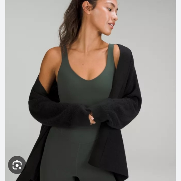 lululemon athletica Sweaters - Lululemon Black Merino Wool Long Sleeve Open Front Cardigan Sweater Small Medium